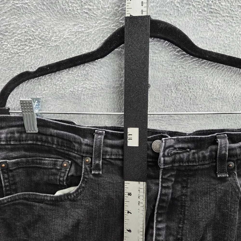 Levi's 505 Men Jeans 38X30 Black Denim Regular Fit 28